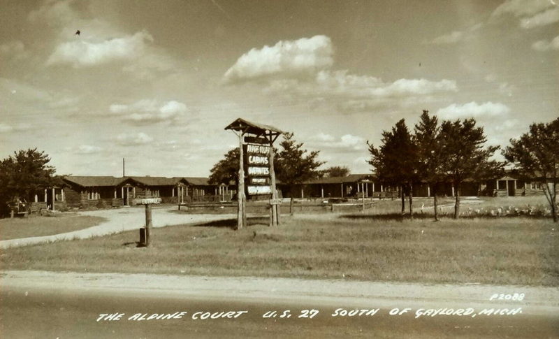 Alpine Court - Old Postcard (newer photo)